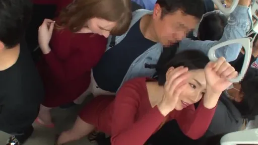 NHDTB-494 I Was Caught In The Big Ass Of Two Plump Knit Sluts On A Crowded Train And Erected